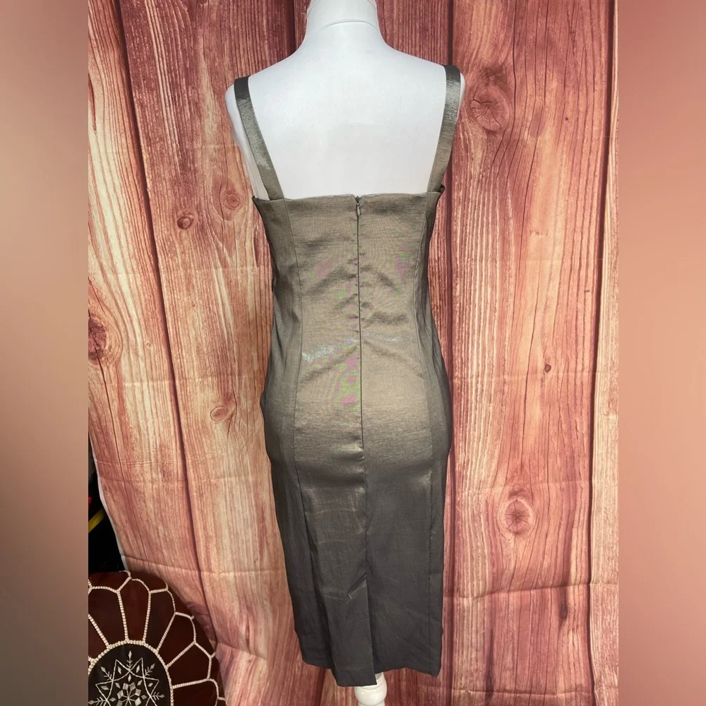 R&M Richards 2pc iridescent mother of the bride dress with shrug women’s size 6 - Picture 11 of 17